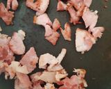 A picture of step 1 of Bacon,Tomato, Advacado Omelette.