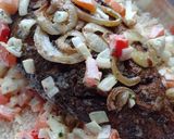 Une image de l'étape 8 de Couscous de manioc accompagné de poisson fourré.