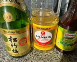A picture of step 1 of Sukiyaki Hot Pot (with Sake).
