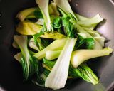 Hình bước làm 4 của món Cải thìa xào dầu hào
