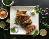 A picture of step 9 of Paneer Tikka Sandwiches with Tandoori Mayonnaise.