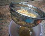 A picture of step 1 of Mawa Gulab Jamun from left over ghee residue.