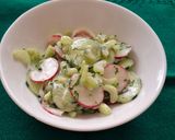 Foto del paso 5 de la receta: Ensalada cremosa de rábano, pepino y apio