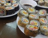Hình bước làm 10 của món Kimbap chiên