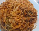 A picture of step 3 of Pasta bolognese.