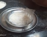 A picture of step 5 of String hoppers with chicken curry.