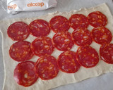 Foto del paso 1 de la receta: Delicias de caracolas hojaldradas de queso chorizo de pavo