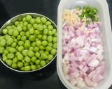 A picture of step 1 of Bharwan Tikki.