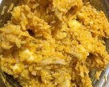 Foto del paso 8 de la receta: Zapallo cabutia relleno con arroz, pollo, muzzarella y cebolla