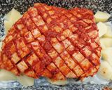 Krumpliágyon sült sertés császárhús recept fázis 8 fotója