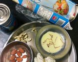 A picture of step 1 of Kesar ice cream sandesh.