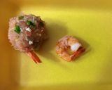 A picture of step 3 of Shrimp meatball in tomato basil sauce.