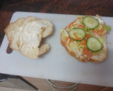 Foto del paso 2 de la receta: Croissant vegetal con jamón cocido y alioli
