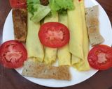 Hình bước làm 4 của món Bánh cuốn trứng hấp