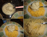 Foto del paso 5 de la receta: Huevos rellenos con humus y crocante de jamón