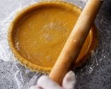 A picture of step 9 of Mango Frangipane Tart | Gorgeous Orange Yellow Tart.