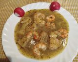 Foto del paso 15 de la receta: Rape o rosada en salsa verde con gambas