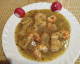 Foto del paso 15 de la receta: Rape o rosada en salsa verde con gambas