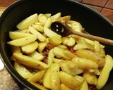Krumplis - szalonnás - tojásos vacsora/reggeli recept fázis 2 fotója