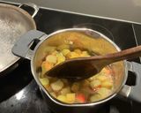 A picture of step 3 of Rhubarbporridge!.
