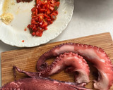 Foto del paso 1 de la receta: Arroz meloso de pulpo con verduritas o de verduritas con pulpo, en wok