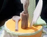 A picture of step 15 of Mayo Malt Chocolate Cake (Kitchen Themed).