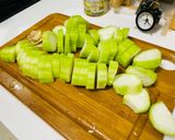 薑炒絲瓜的食譜步驟1照片