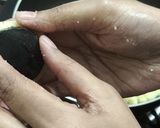 A picture of step 10 of Aamnarikel sondesh.