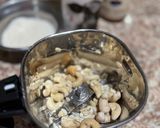 A picture of step 1 of Payesh (kheer).