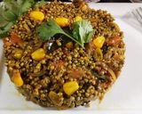 A picture of step 5 of Sprouted Pearl Millet Upma.