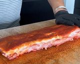 Hình bước làm 3 của món Bánh Mì Sườn Xá Xíu Khổng Lồ