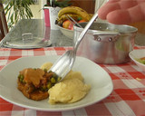 Foto do passo 7 de Seitan estufado com puré de batata