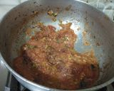 A picture of step 4 of Mushroom Matar (peas) Masala.