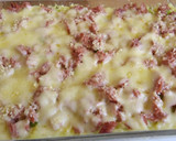 Foto del paso 5 de la receta: Arroz al horno con crema, jamón y queso