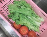 Hình bước làm 2 của món Salad tôm trứng rong biển
