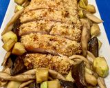 Foto del paso 4 de la receta Pollo con panko al horno con crema de hongos