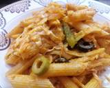 Cheesy Olives Loaded Penne Pasta recipe step 2 photo