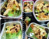Foto langkah ke 5 dari resep Bread pudding pandan w banana.