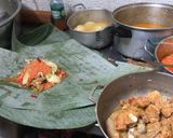 Foto del paso 1 de la receta: Tamales de arroz y masa con cerdo y pollo