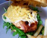A picture of step 5 of My Chicken & Bacon in parmesan Breadcrumbs on a Bun.