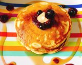 Φωτογραφία βήματος 6 της συνταγής Fluffy American pancakes - με σάλτσα από άγρια μούρα