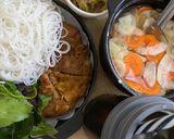 Hình bước làm 6 của món Bún chả nem nướng dễ làm - nhanh gọn