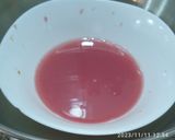 Une image de l'étape 2 de Jus mandarine / grenade.