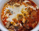 Tejszínes zöldséges bazsalikomos sértés comb szeletek recept fázis 4 fotója