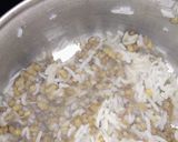 A picture of step 4 of Moth dal chawal- Street style.