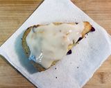 A picture of step 12 of SCONES with red berries & white chocolate chips!! 🍓🥛.