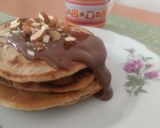 Foto del paso 5 de la receta: Pancakes integrales con mantequilla de maní, sin huevo