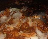 A picture of step 3 of Chilaquiles with Roasted Salsa.