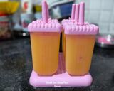 A picture of step 4 of Muskmelon Popsicles.