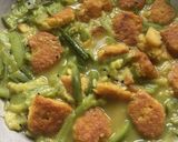 A picture of step 10 of Lentil Fritters in Ridge Gourd Curry.
